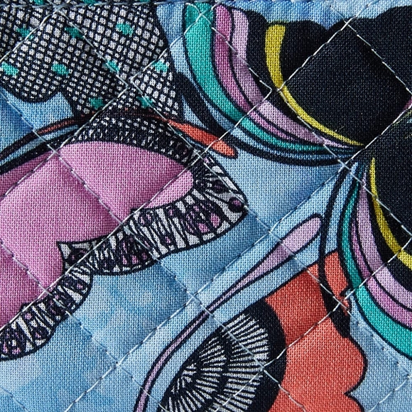Vera Bradley Cotton Zip ID Case Wallet Butterfly By - Picture 5 of 5